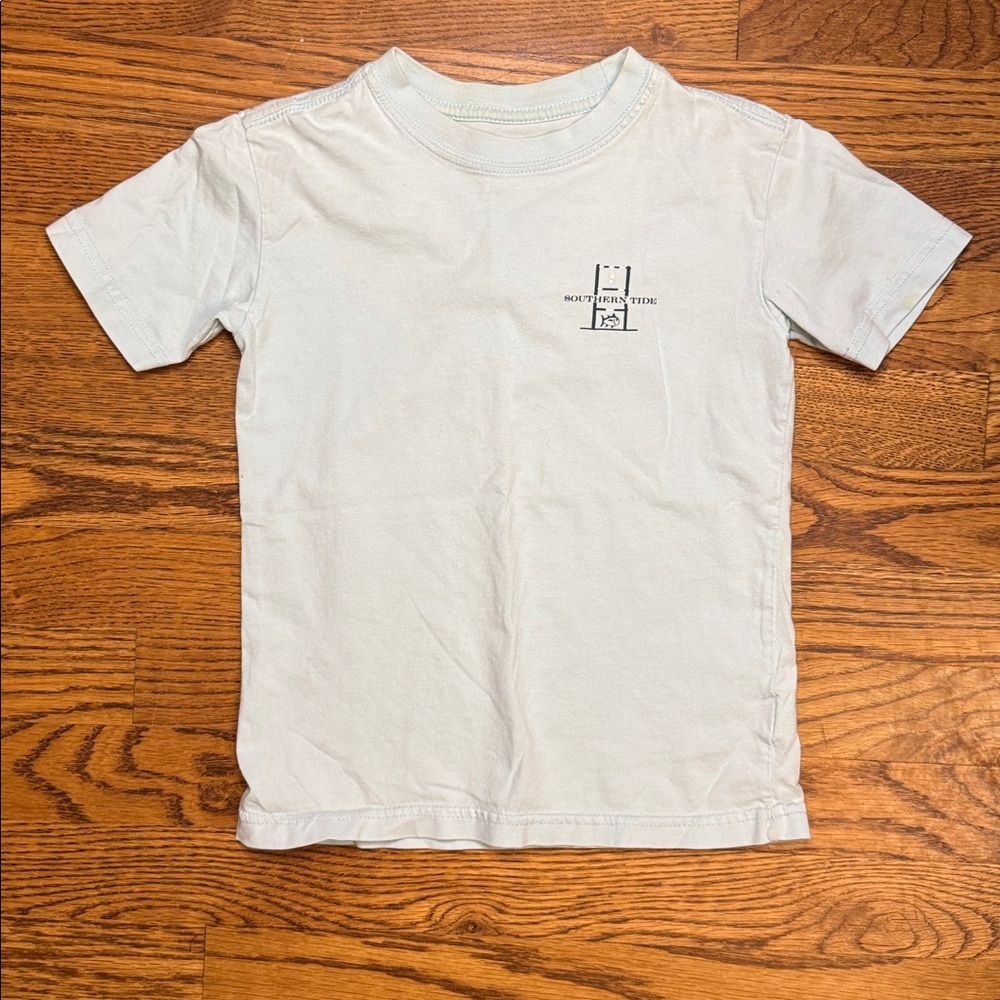 Southern Tide Light Blue “Toss like a Boss” Boys Tee size XS